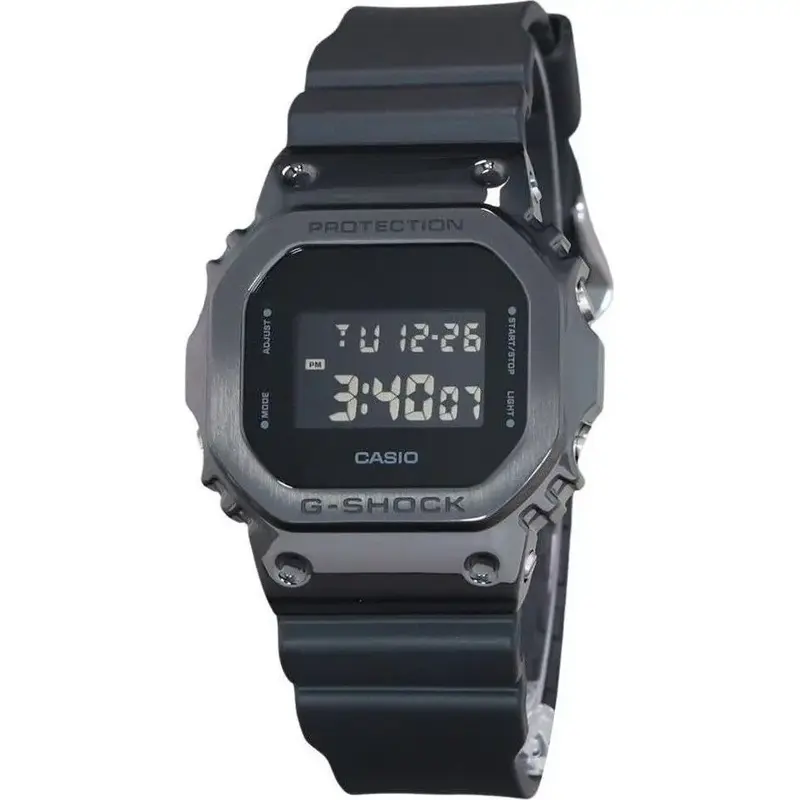 Casio G-Shock Digital Metal Bezel Resin Strap Quartz GM-5600UB-1 200M Men's Watch