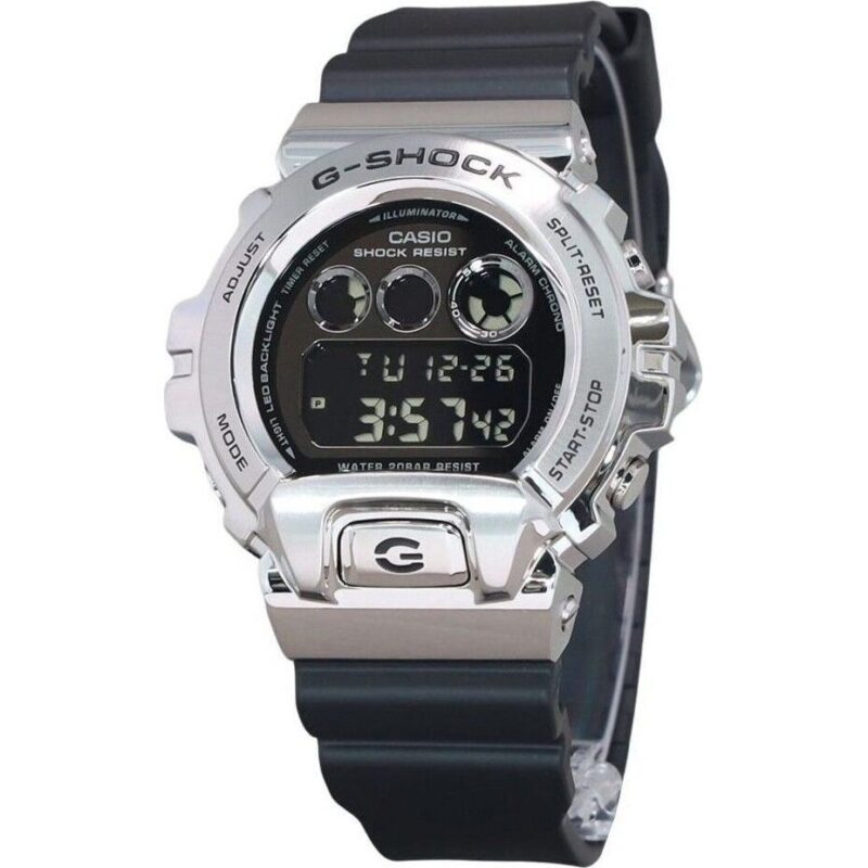 Casio G-Shock Digital Metal Bezel Resin Strap Quartz GM-6900U-1 200M Men's Watch