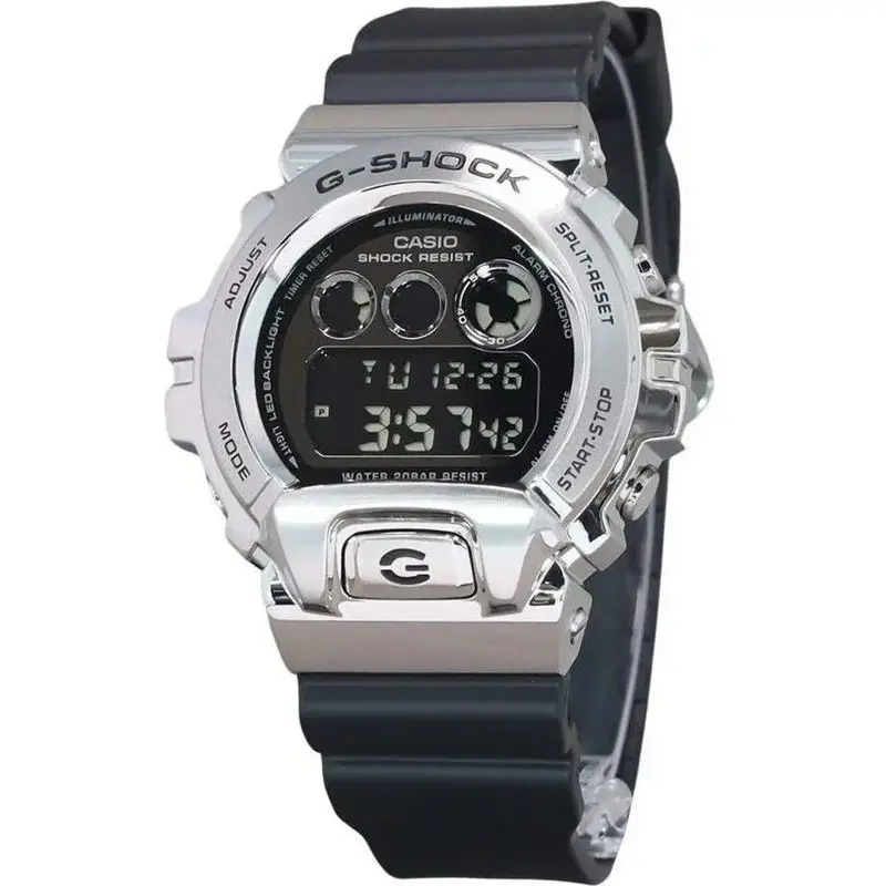 Casio G-Shock Digital Metal Bezel Resin Strap Quartz GM-6900U-1 200M Men's Watch