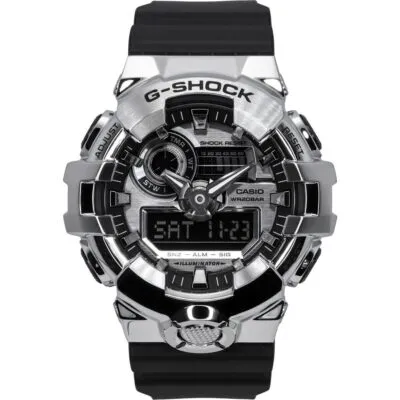 Casio G-Shock G-Steel Analog Digital Resin Strap Silver Dial Quartz GM-700-1A 200M Men's Watch
