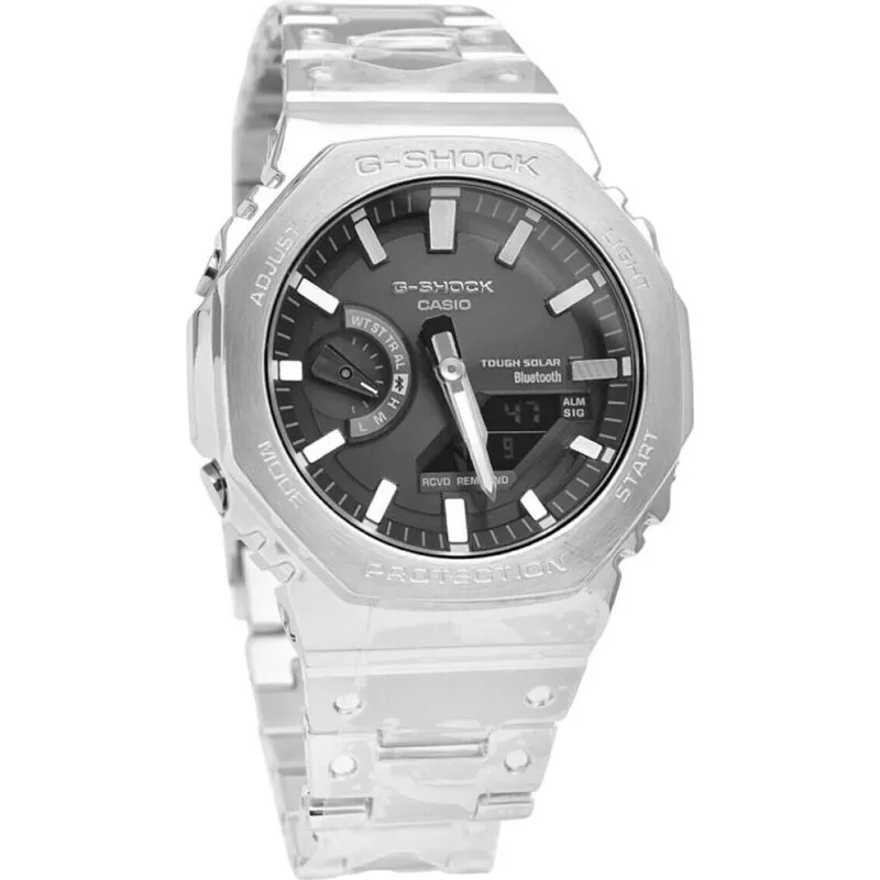 Casio G-shock Full Metal Analog Digital Smartphone Link Grey Dial Tough Solar Gm-b2100sd-1a 200m Men's Watch