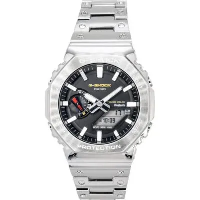 Casio G-Shock Full Metal Analog Digital Smartphone Link Stainless Steel Black Dial Solar GM-B2100SD-1C 200M Men's Watch