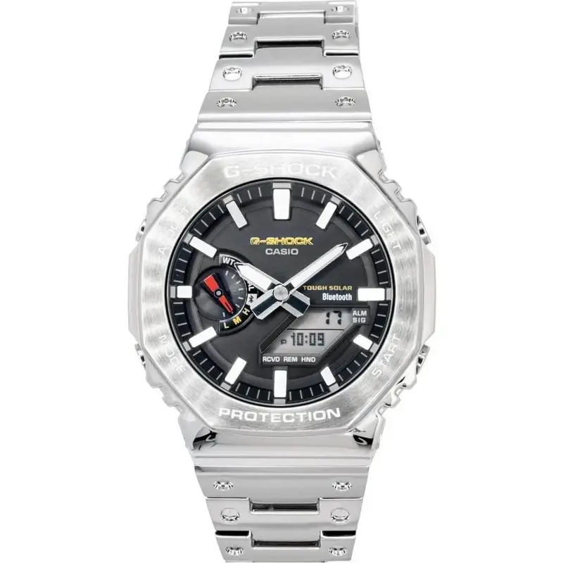 Casio G-Shock Full Metal Analog Digital Smartphone Link Stainless Steel Black Dial Solar GM-B2100SD-1C 200M Men's Watch