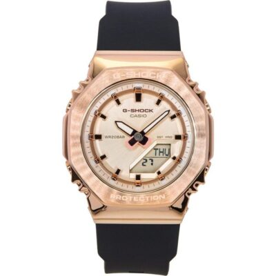 Casio G-Shock Analog Digital Bio-Based Resin Strap Gold Dial Quartz GM-S2110PG-1A4 200M Women's Watch