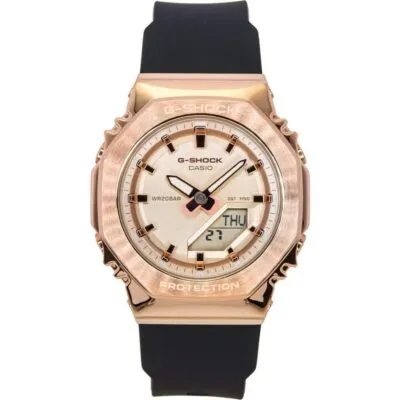 Casio G-Shock Analog Digital Bio-Based Resin Strap Gold Dial Quartz GM-S2110PG-1A4 200M Women's Watch