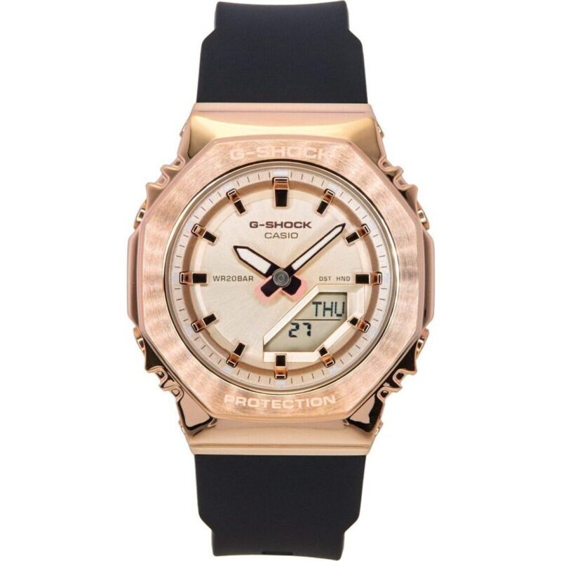 Casio G-Shock Analog Digital Bio-Based Resin Strap Gold Dial Quartz GM-S2110PG-1A4 200M Women's Watch Casio G-Shock Analog Digital Bio-Based Resin Strap Gold Dial Quartz GM-S2110PG-1A4 200M Women's Watch