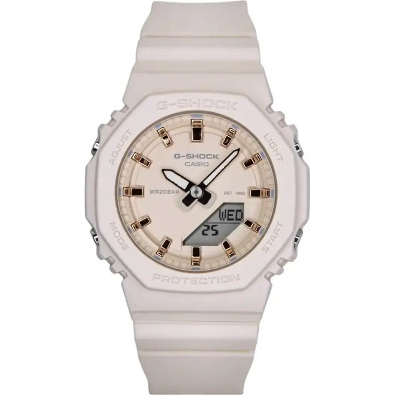 Casio G-Shock Analog Digital Resin Strap Beige Dial Quartz GMA-P2100M-4A 200M Women's Watch