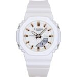 Casio G-Shock Analog Digital Bio-Based Resin Strap White Dial Quartz GMA-P2100M-7A 200M Women's Watch