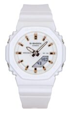 Casio G-Shock Analog Digital Bio-Based Resin Strap White Dial Quartz GMA-P2100M-7A 200M Women's Watch