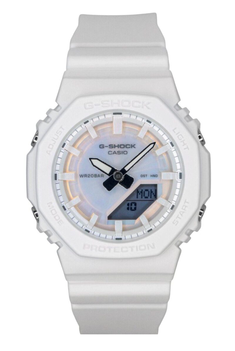Casio G-Shock Analog Digital Resin Strap Polarized White Dial Quartz GMA-P2100PC-7A 200M Women's Watch