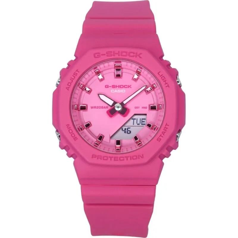 Casio G-Shock Analog Digital Bio-Based Resin Pink Dial Quartz GMA-P2100PP-4A 200M Women's Watch Casio G-Shock Analog Digital Bio-Based Resin Pink Dial Quartz GMA-P2100PP-4A 200M Women's Watch
