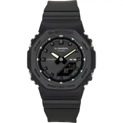 Casio G-Shock Analog Digital Bio-Based Resin Black Dial Quartz GMA-P2100SA-1A2 200M Women's Watch