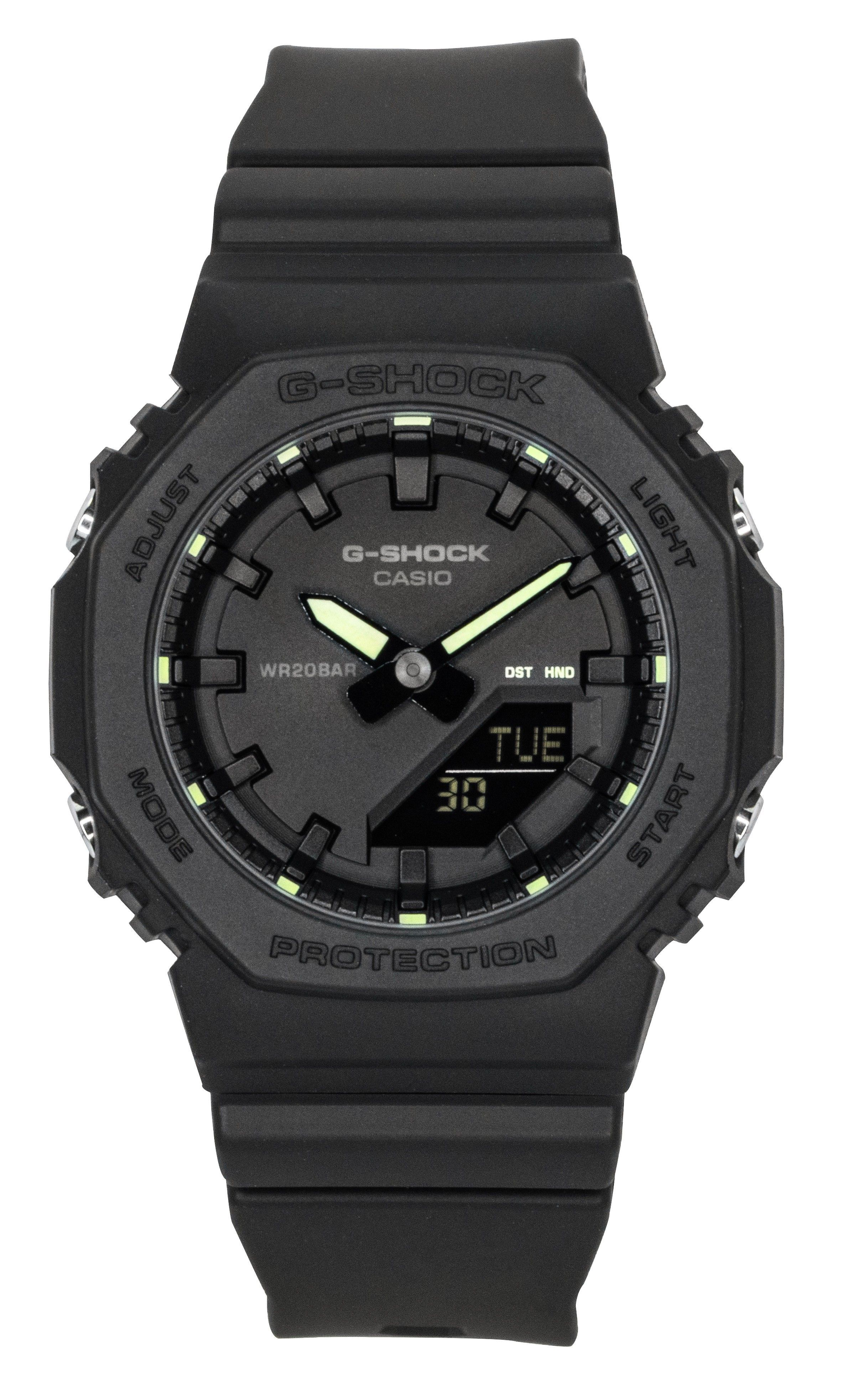 Casio G-Shock Analog Digital Bio-Based Resin Black Dial Quartz GMA-P2100SA-1A2 200M Women's Watch