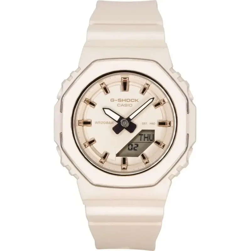 Casio G-Shock Analog Digital Bio-Based Resin Strap Beige Dial Quartz GMA-P2110-4A 200M Women's Watch
