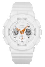 Casio G-Shock Analog Digital Bio-Based Resin White Dial Quartz GMA-S120SA-7A1 200M Women's Watch