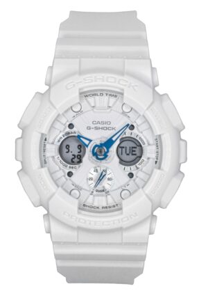 Casio G-Shock Analog Digital Bio-Based Resin White Dial Quartz GMA-S120SA-7A2 200M Women's Watch