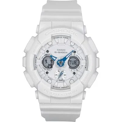 Casio G-Shock Analog Digital Bio-Based Resin White Dial Quartz GMA-S120SA-7A2 200M Women's Watch