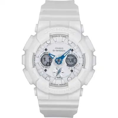 Casio G-Shock Analog Digital Bio-Based Resin White Dial Quartz GMA-S120SA-7A2 200M Women's Watch Casio G-Shock Analog Digital Bio-Based Resin White Dial Quartz GMA-S120SA-7A2 200M Women's Watch
