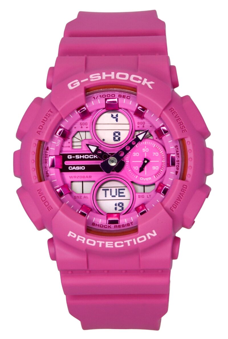 Casio G-Shock Analog Digital Bio-Based Resin Pink Dial Quartz GMA-S140PP-4A 200M Women's Watch