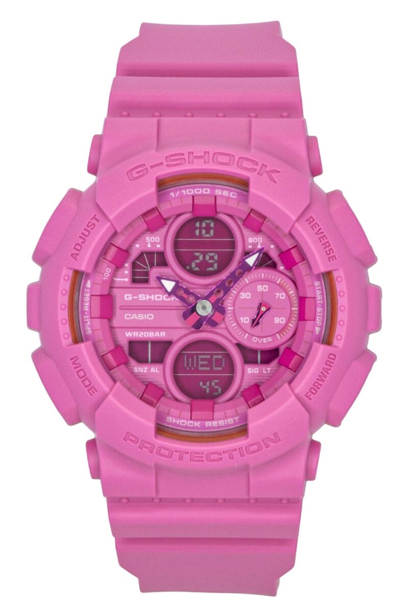 Casio G-Shock Pink Ribbon Bio-Based Resin Strap Analog Digital Pink Dial Quartz GMA-S145PK-4A 200M Women's Watch Casio G-Shock Pink Ribbon Bio-Based Resin Strap Analog Digital Pink Dial Quartz GMA-S145PK-4A 200M Women's Watch
