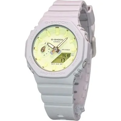 Casio G-Shock Nature's Colour Series Analog Digital Yellow Dial Quartz GMA-S2100NC-4A 200M Women's Watch