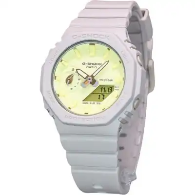 Casio G-Shock Nature's Colour Series Analog Digital Yellow Dial Quartz GMA-S2100NC-4A 200M Women's Watch