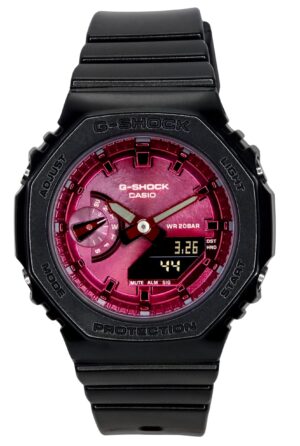 Casio G-Shock Analog Digital Resin Strap Burgundy Dial Quartz GMA-S2100RB-1A 200M Women's Watch