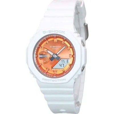 Casio G-Shock Analog Digital Seasonal Collection 2023 Orange Dial Quartz GMA-S2100WS-7A 200M Women's Watch