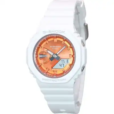Casio G-Shock Analog Digital Seasonal Collection 2023 Orange Dial Quartz GMA-S2100WS-7A 200M Women's Watch