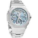 Casio G-Shock Full Metal Analog Chronograph Smartphone Link Ice Blue Dial Tough Solar GMC-B2100AD-2A 200M Men's Watch