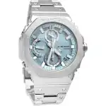 Casio G-Shock Full Metal Analog Chronograph Smartphone Link Ice Blue Dial Tough Solar GMC-B2100AD-2A 200M Men's Watch