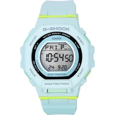 Casio G-Shock G-Squad Digital Smartphone Link Pale Green Bio-Based Resin Quartz GMD-B300-3 200M Women's Watch