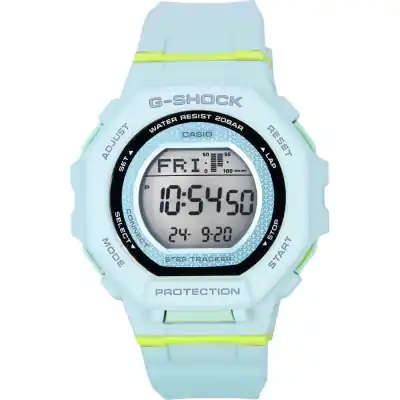 Casio G-Shock G-Squad Digital Smartphone Link Pale Green Bio-Based Resin Quartz GMD-B300-3 200M Women's Watch
