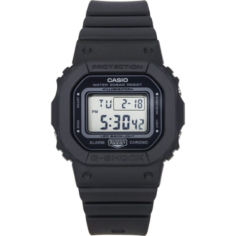 Casio G-Shock Digital Black Resin Strap Black Dial Quartz GMD-S5600BA-1 200M Women's Watch