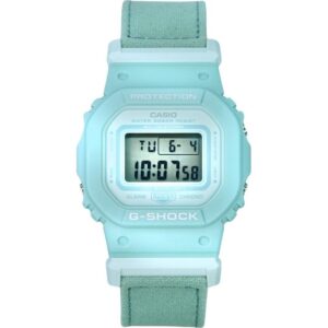 Casio G-Shock Digital Organic Blue Cloth Strap Bio-Based Resin Quartz GMD-S5600CT-3 200M Women's Watch