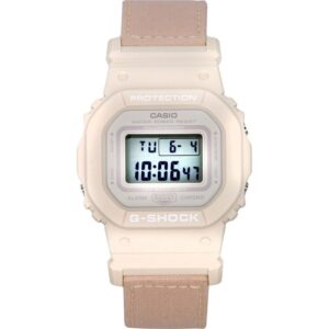 Casio G-Shock Digital Organic Pink Cloth Strap Bio-Based Resin Quartz GMD-S5600CT-4 200M Women's Watch