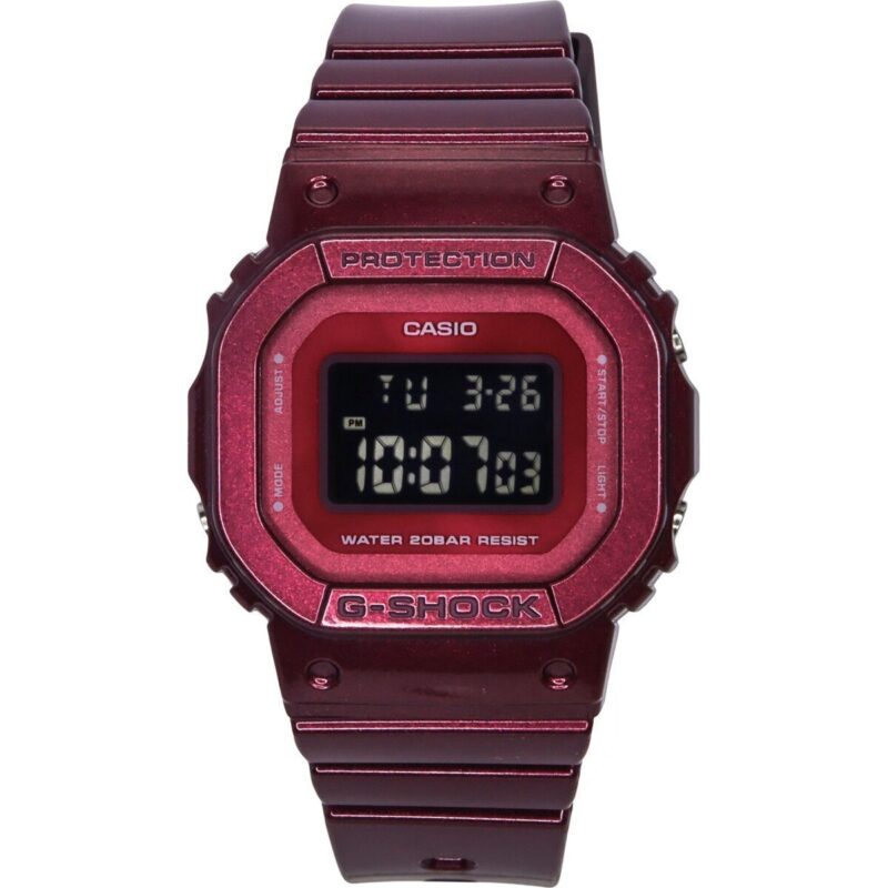 Casio G-Shock Digital Resin Strap Quartz GMD-S5600RB-4 200M Women's Watch