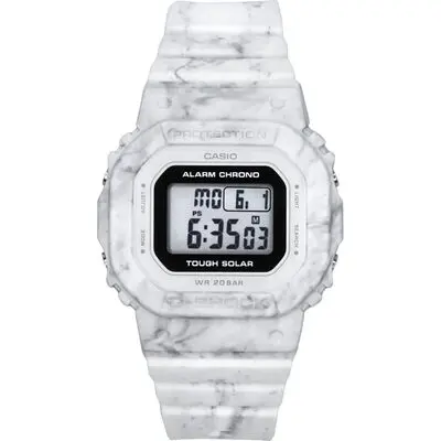 Casio G-Shock Digital White Bio-Based Resin Strap Tough Solar GMS-S5600RT-7 200M Women's Watch