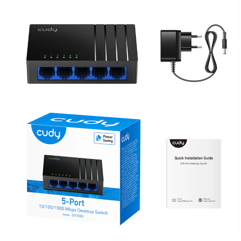 Cudy 5-Port Gigabit Desktop Switch 4 Cudy 5-Port Gigabit Desktop Switch - Image 4