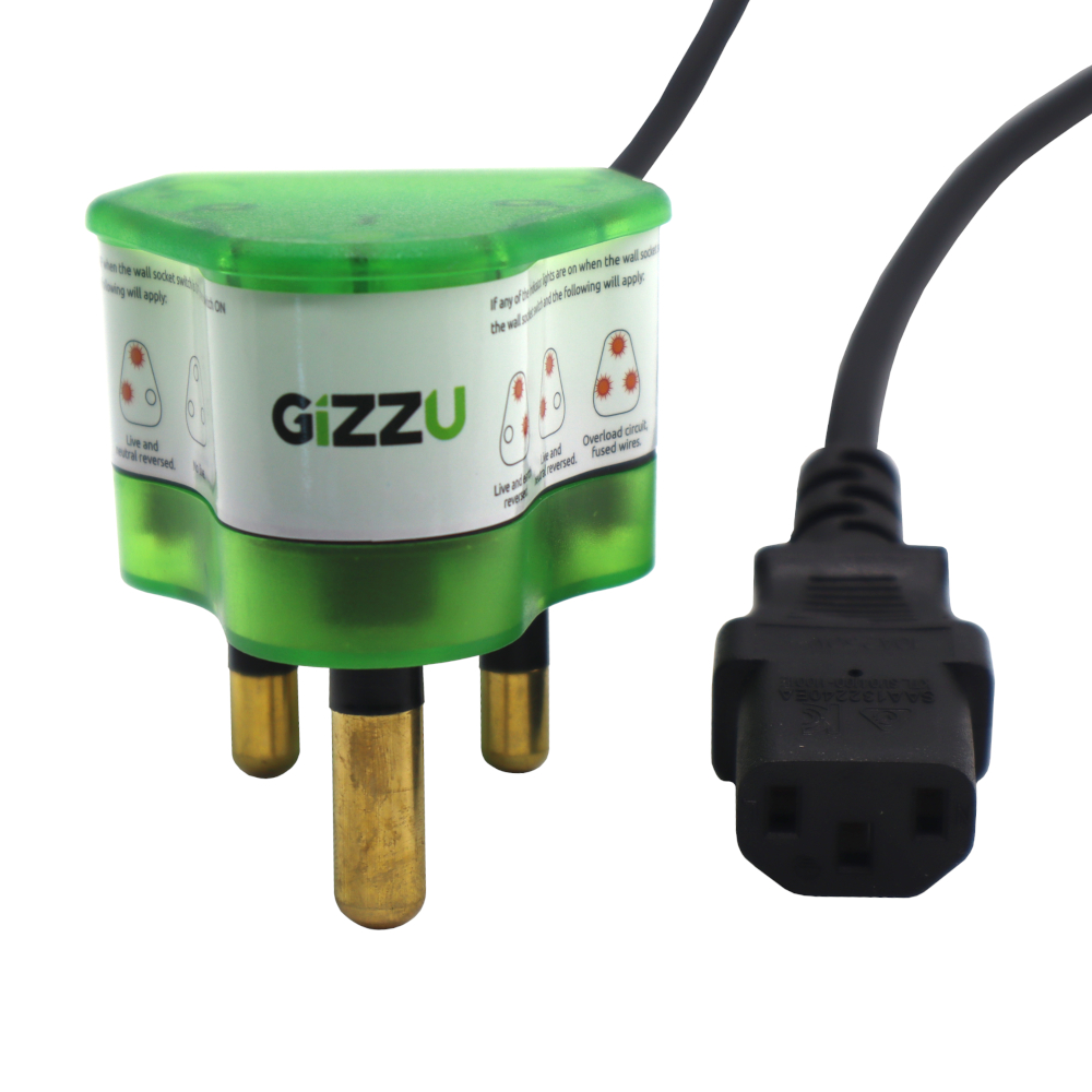 Gizzu Surge Protector 10A Kettle Plug Cable 1.5M 3 Gizzu Surge Protector 10A Kettle Plug Cable 1.5M - Image 3