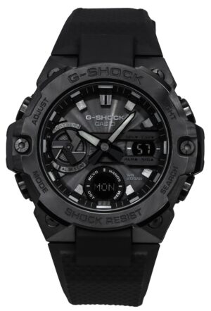 Casio G-Shock G-Steel Black Mobile Link Analog Digital Tough Solar GST-B400BB-1A 200M Men's Watch