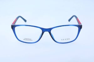Guess Eyewear Unisex Eyeglasses (GU2497 SHINY BLUE)