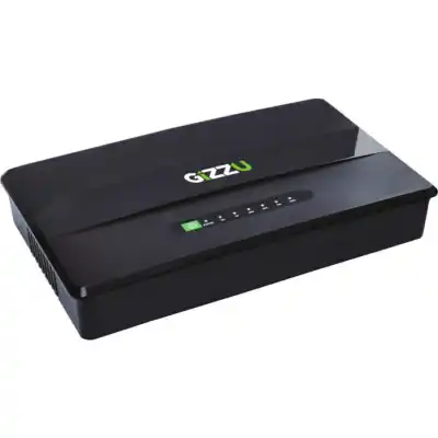GIZZU 30W 38Wh 10400mAh Mini DC UPS - Black