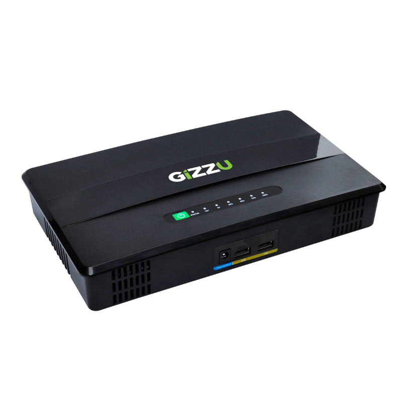 GIZZU 60W 65Wh 17600mAh Mini POE DC UPS Lithium - Black 1 GIZZU 60W 65Wh 17600mAh Mini POE DC UPS Lithium - Black