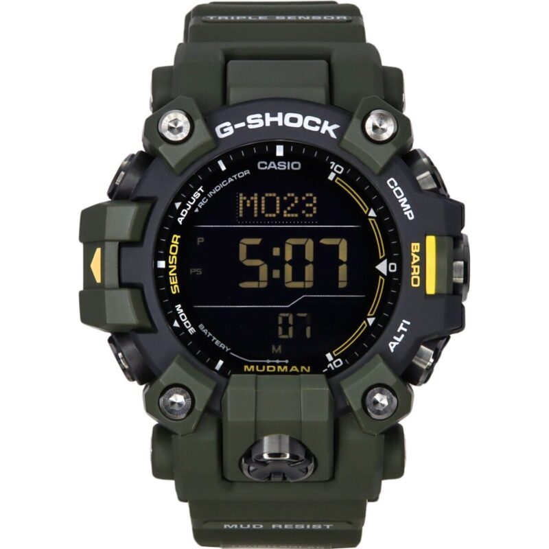 Casio G-Shock Mudman Master Of G-Land Digital Green Resin Strap Solar GW-9500-3 200M Men's Watch Casio G-Shock Mudman Master Of G-Land Digital Green Resin Strap Solar GW-9500-3 200M Men's Watch