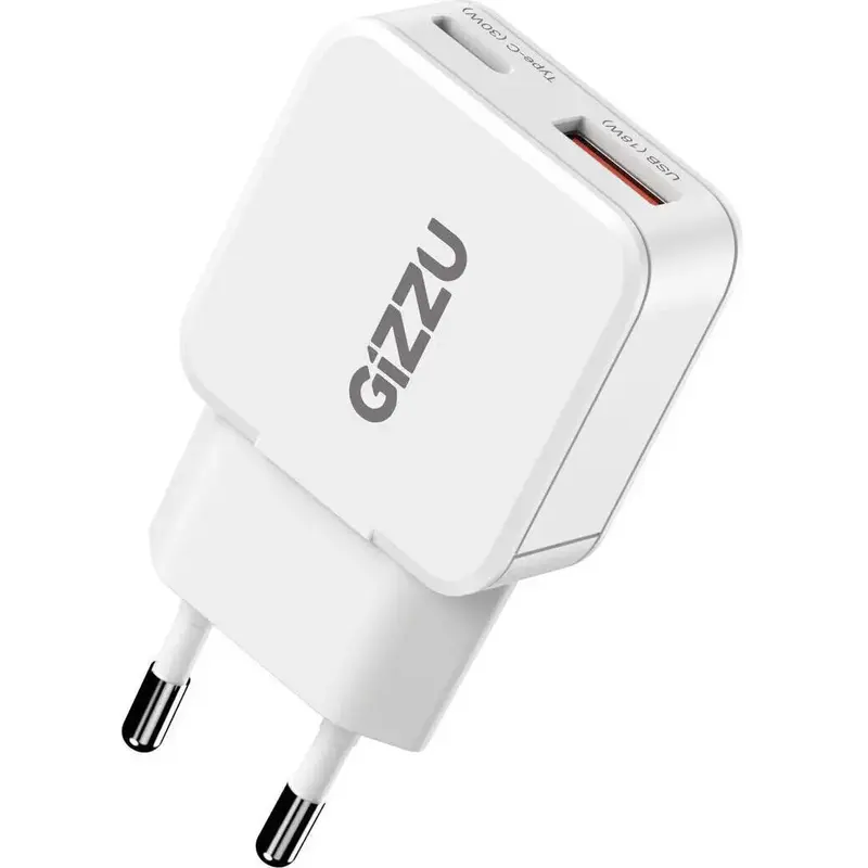 Gizzu 2-Port 30W GaN Wall Charger