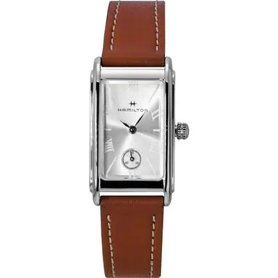 Hamilton American Classic Ardmore Leather Strap Silver Dial Quartz H11221550 Unisex Watch