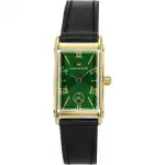 Hamilton American Classic Ardmore Leather Strap Green Dial Quartz H11261760 Unisex Watch