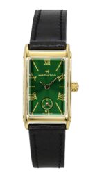 Hamilton American Classic Ardmore Leather Strap Green Dial Quartz H11261760 Unisex Watch