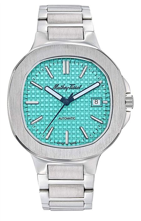 Mathey-Tissot Evasion Stainless Steel Turquoise Dial Automatic H152ATTIF Men's Watch